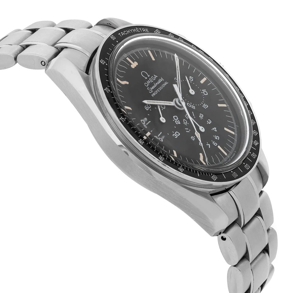 View Of Opposite Crown Facing Side Of OMEGA 345.0022 Stainless Steel Watch Pre Owned Condition