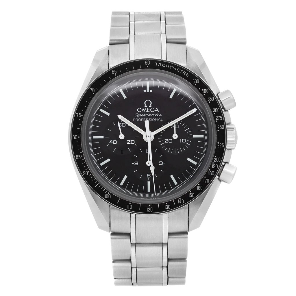 Front Full View Of OMEGA 311.30.42.30.01.005 Stainless Steel Watch Pre Owned Condition Excellent