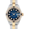 Up Close Front Facing Picture Of Rolex  69163 Stainless Steel Watch Pre Owned Condition
