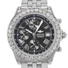 Up Close Front Facing Picture Of Breitling A13355 Stainless Steel Watch Pre Owned Condition