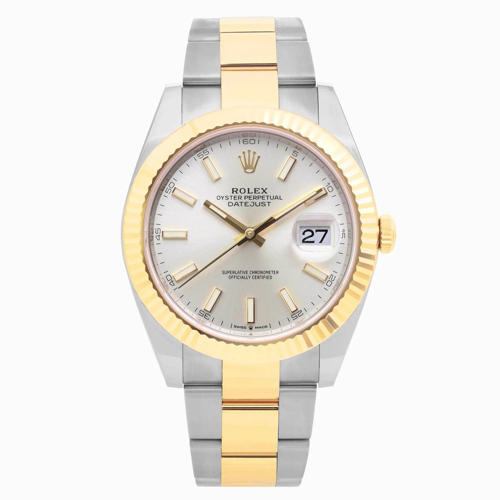 Front Full View Of Rolex 126333 Stainless Steel Watch Unworn Condition Excellent
