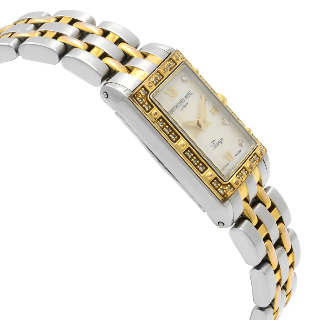 View Of Opposite Crown Facing Side Of RAYMOND WEIL 5971-SPS-00995 Stainless Steel Watch Pre Owned Condition