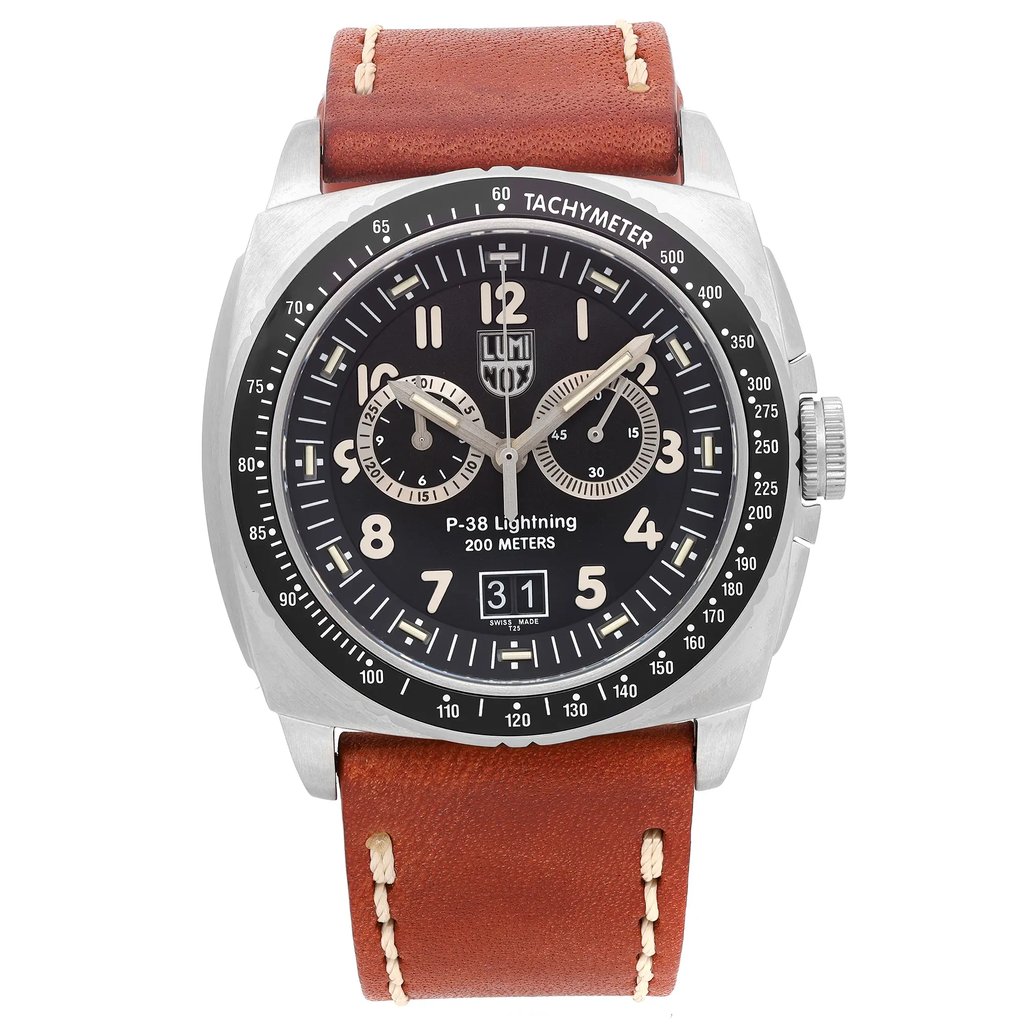 Front Full View Of Luminox XA.9447 Stainless Steel Watch Display Model Condition Excellent