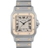 Up Close Front Facing Picture Of Cartier 187901 Stainless Steel Watch Pre Owned Condition