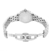 Back View Of Snap Back Case And Open Stainless Steel Band Of RAYMOND WEIL 5599-ST-20001 Watch Pre Owned Condition