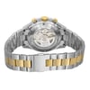 Back View Of Exhibition Back Case And Closed Stainless Steel,Gold Band Of TAG Heuer CV2050.BD0789 Watch Pre Owned Condition