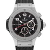 Up Close Front Facing Picture Of Hublot 301.SX.130.RX Stainless Steel Watch Pre Owned Condition