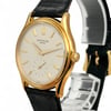 View Of Crown Facing Side Of Patek Philippe 3923J Yellow Gold Watch Pre Owned Condition