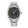 Front Full View Of Rolex 116400GV Stainless Steel Watch Pre Owned Condition Excellent