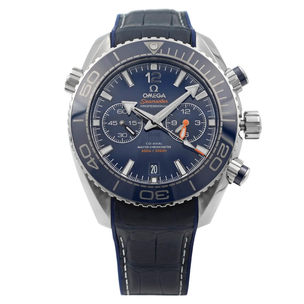 Front Full View Of OMEGA 215.33.46.51.03.001 Stainless Steel Watch Display Model Condition {Product Condition}
