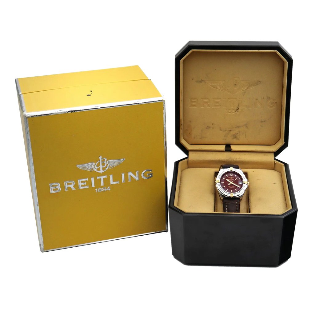  Full View Box, Documents and Breitling B62021 With Watch In The Image 