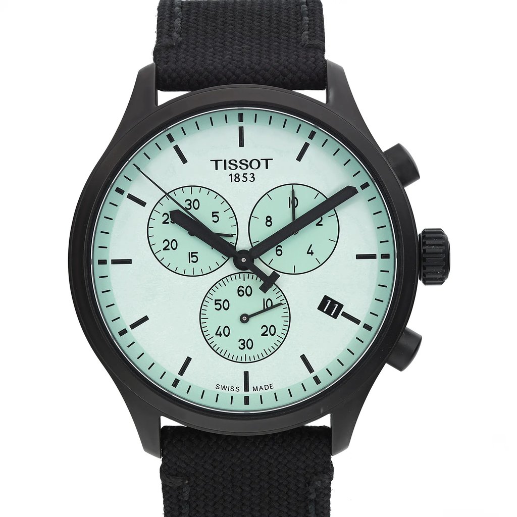 Up Close Front Facing Picture Of Tissot T116.617.37.091.00 Stainless Steel Watch New With Defects Condition