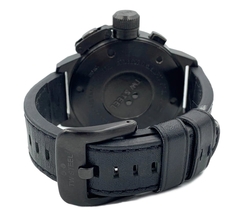 Back View Of Solid Back Case And Closed {Band Material} Band Of TW Steel TW903 Watch Pre Owned Condition