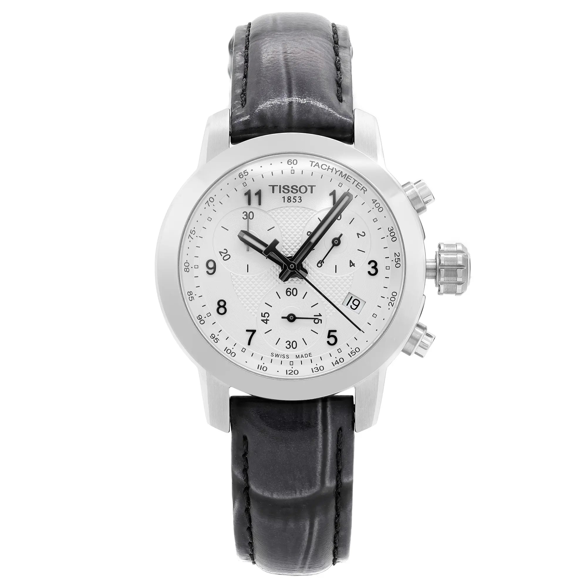 Front Full View Of Tissot T055.217.16.032.02 Stainless Steel Watch New With Defects Condition {Product Condition}