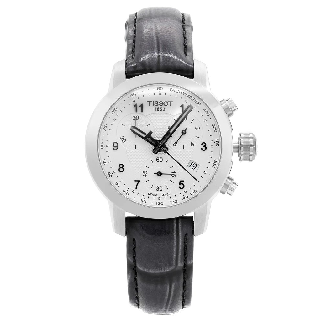 Front Full View Of Tissot T055.217.16.032.02 Stainless Steel Watch New With Defects Condition {Product Condition}