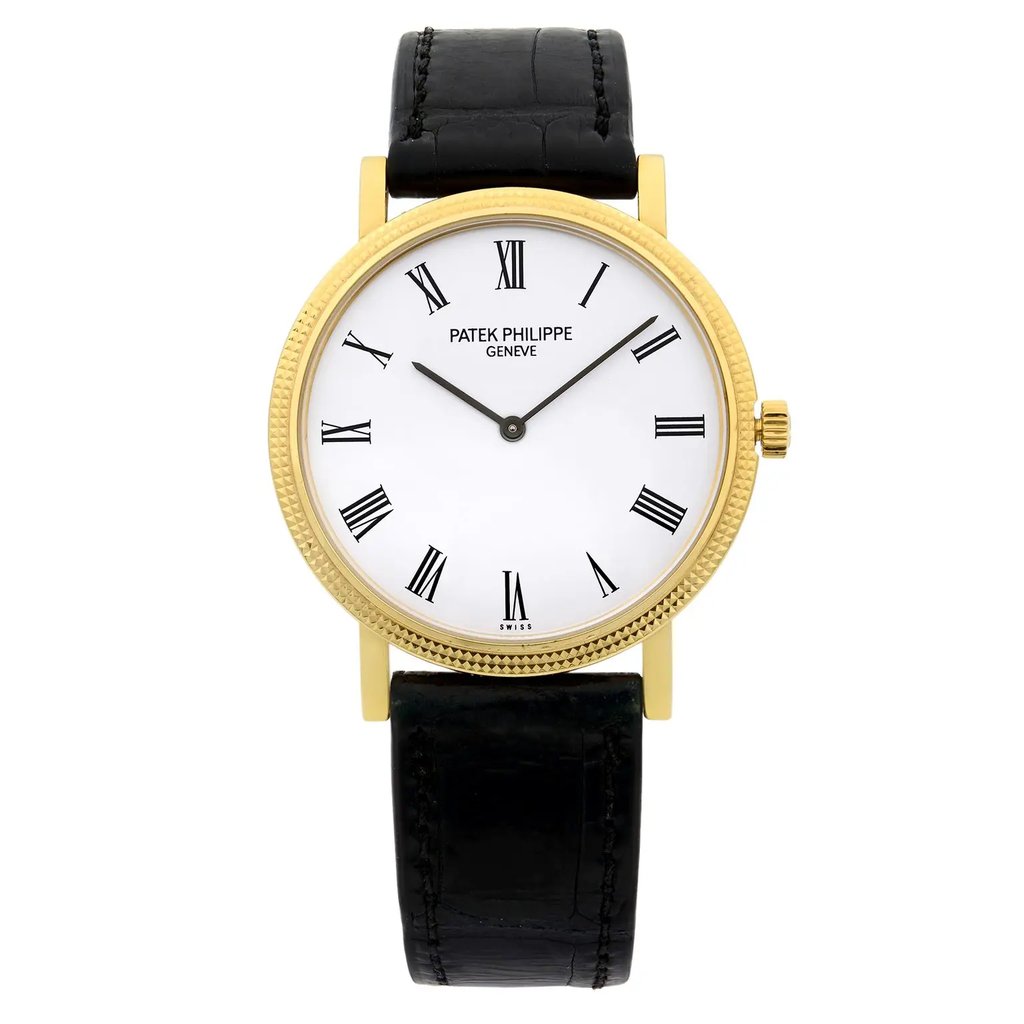 Front Full View Of Patek Philippe 5120J-001 Gold 18kt Watch Pre Owned Condition {Product Condition}