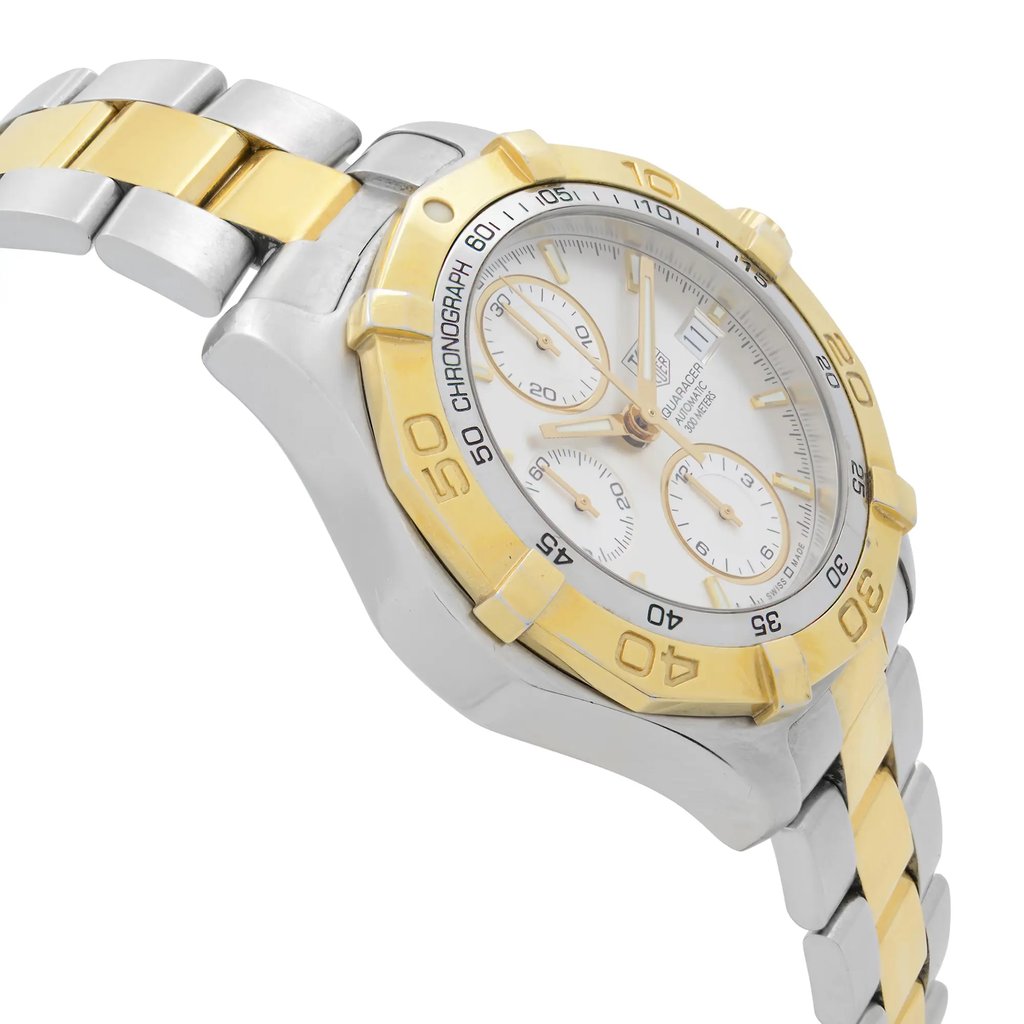 View Of Opposite Crown Facing Side Of TAG Heuer CAF2120.BB0816 Stainless Steel Watch Pre Owned Condition