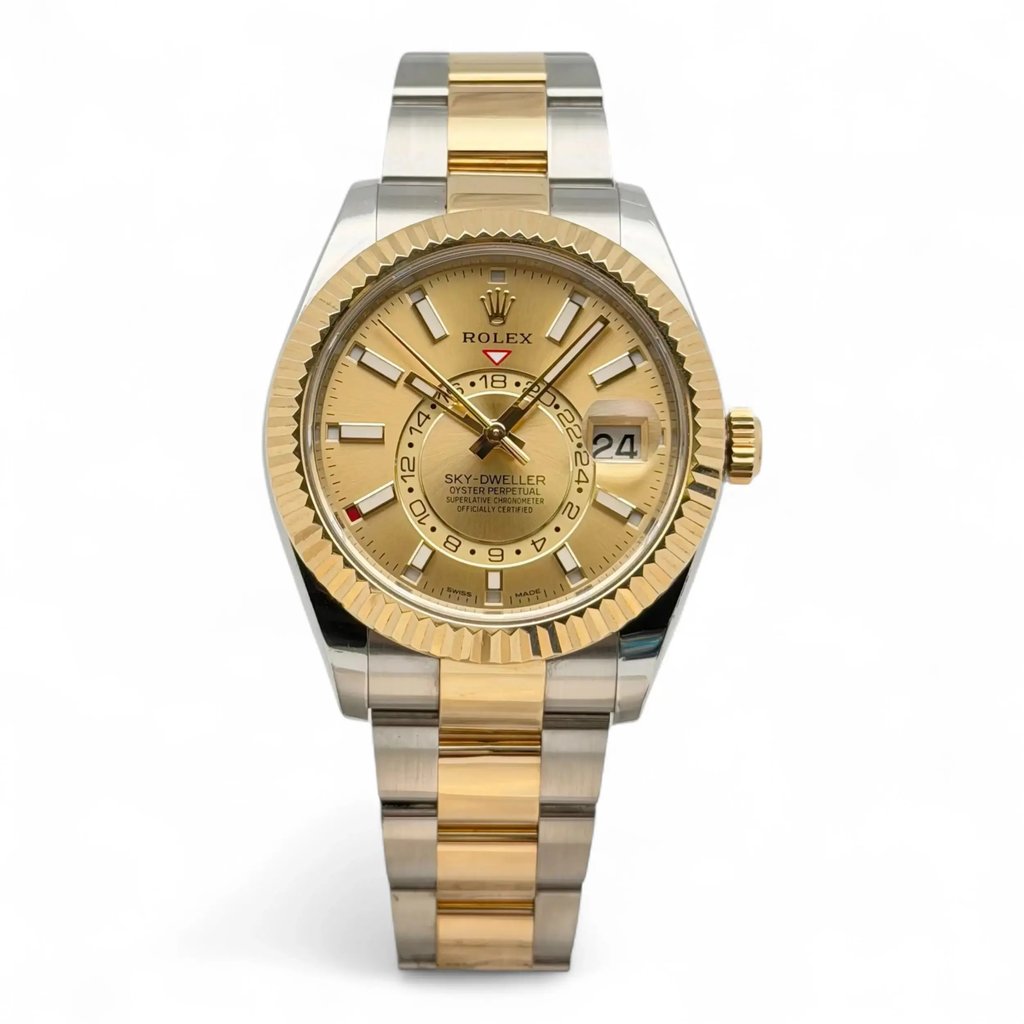 Front Full View Of Rolex 326933 Stainless Steel Watch Pre Owned Condition Excellent