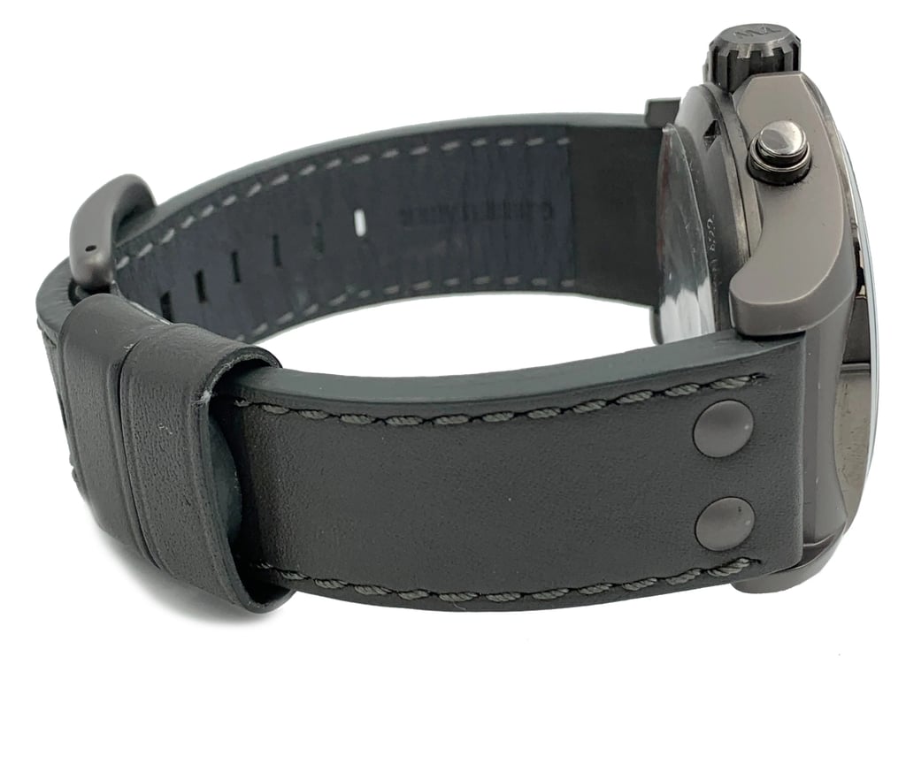 Back View Of {Caseback} Back Case And Open {Band Material} Band Of TW Steel TW422 Watch Pre Owned Condition