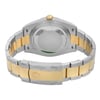 Back View Of Solid Back Case And Closed Stainless Steel,Gold Band Of Rolex 12633BKDJ Watch New Condition