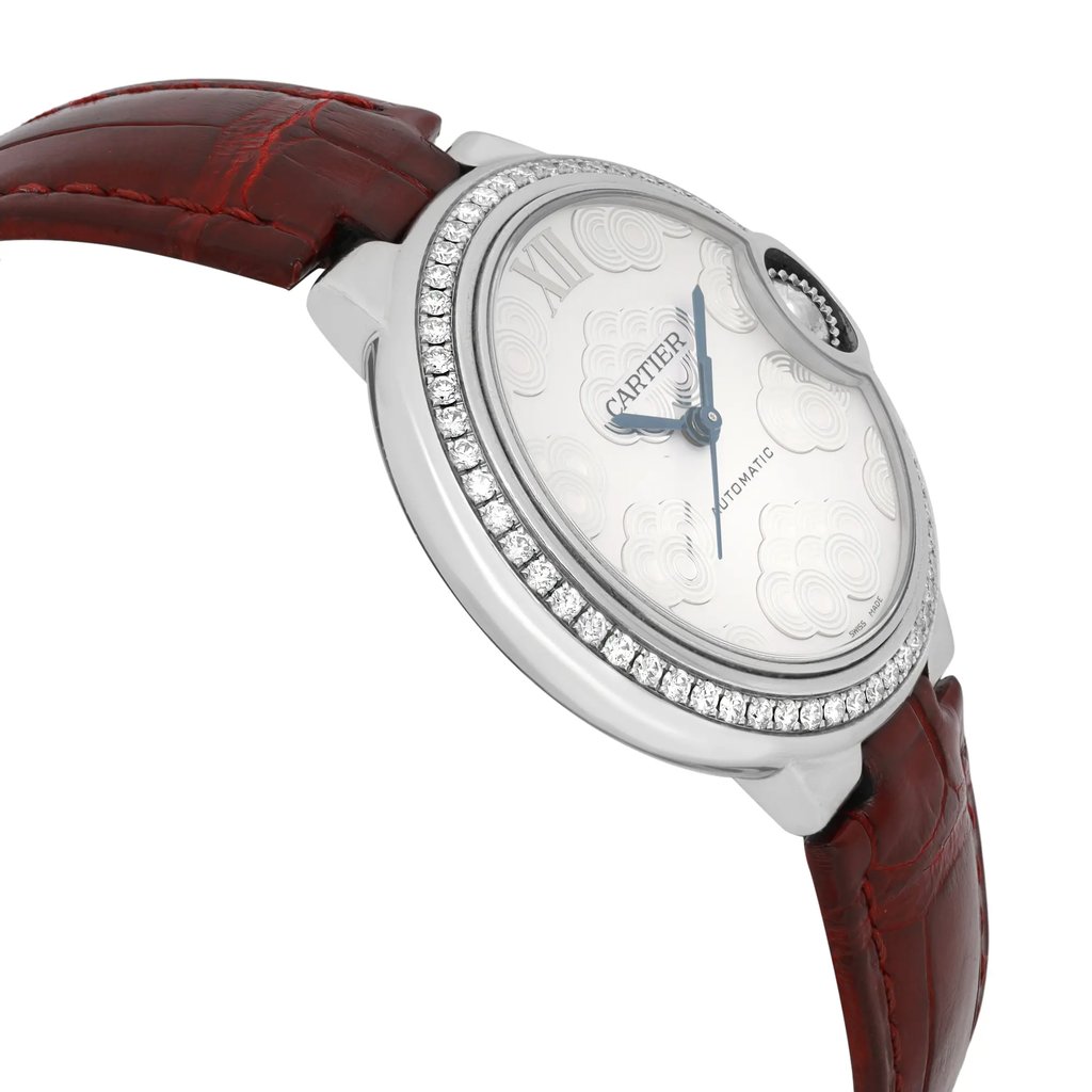 View Of Opposite Crown Facing Side Of Cartier W4BB0027 Stainless Steel Watch Pre Owned Condition
