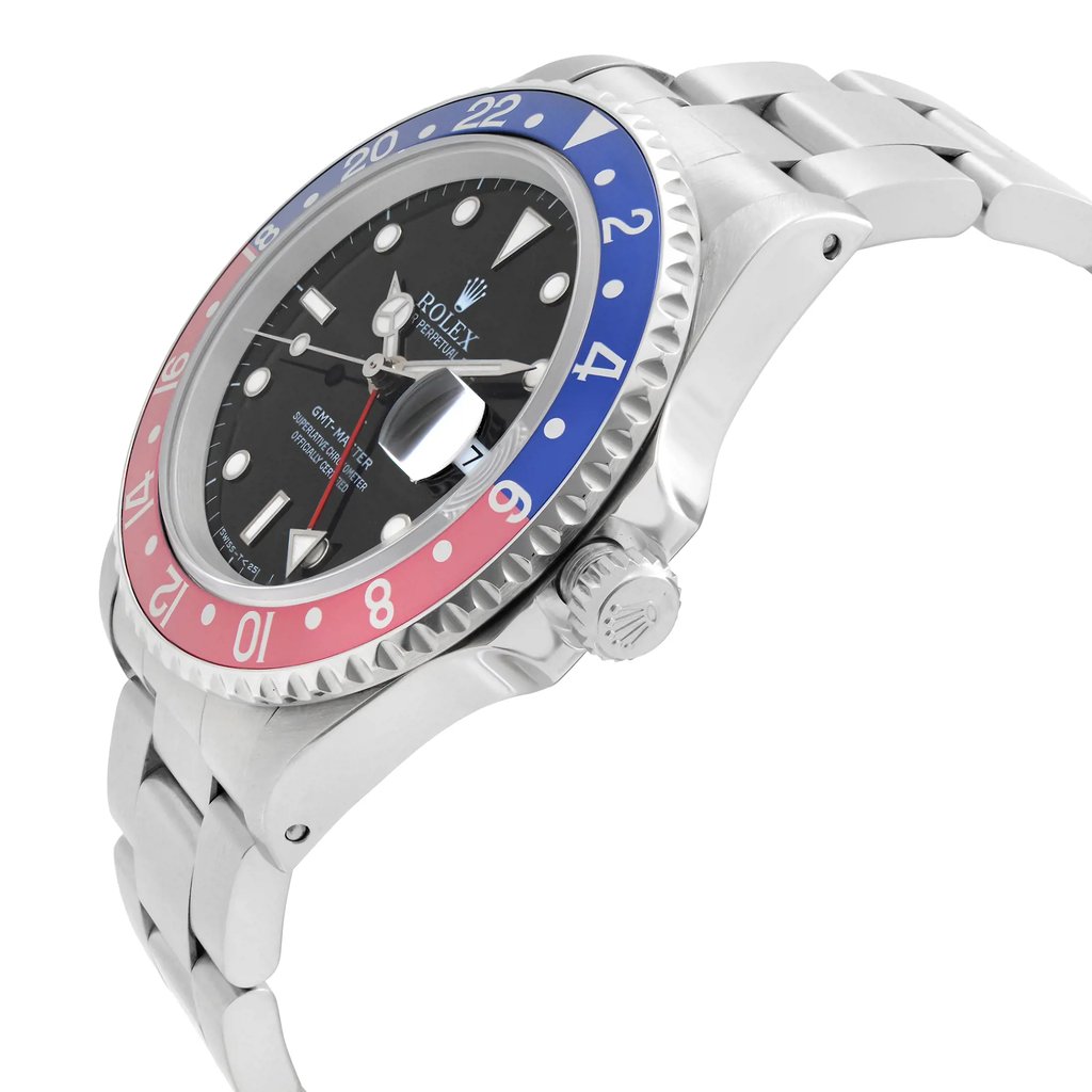 View Of Crown Facing Side Of Rolex 16700 Stainless Steel Watch Pre Owned Condition