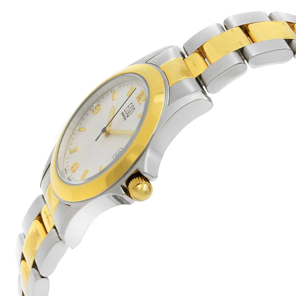 View Of Crown Facing Side Of ESQ 7300487 Stainless Steel Watch Pre Owned Condition