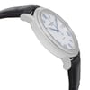 An image of a Wristwatch by RAYMOND WEIL. This Pre Owned item is designed for Men, featuring a Dress/Formal style. It has a Mechanical (Automatic) movement and an Analog display with a Silver dial color. The indices include 12-Hour Dial,Roman Numerals. The band is made of Leather and the case is made of Stainless Steel. The watch has a Round shape with a case size of 39 mm and a case thickness of 10 mm.