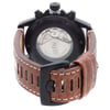 Back View Of Exhibition Back Case And Closed Leather Band Of Luminox XL.1867 Watch Pre Owned Condition