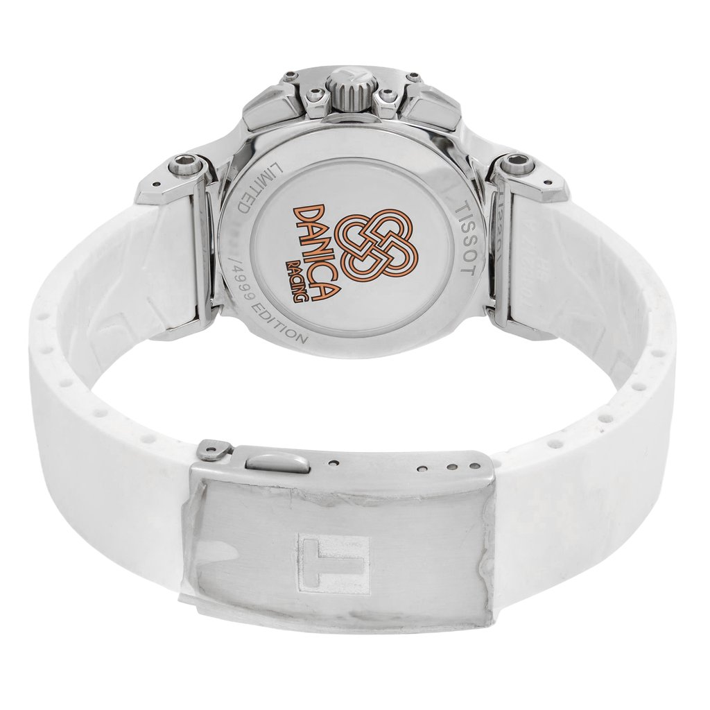 Back View Of Solid Back Case And Closed Rubber Band Of Tissot T048.217.27.016.00 Watch Display Model Condition
