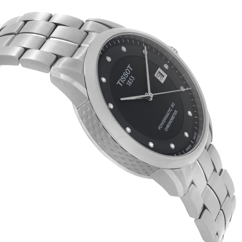 View Of Opposite Crown Facing Side Of Tissot T086.408.11.056.00 Stainless Steel Watch Unworn Condition