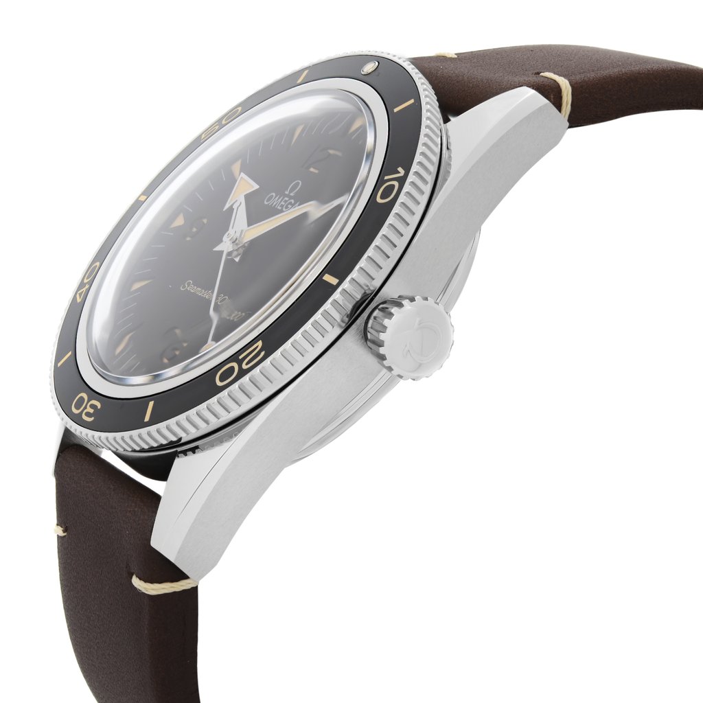 View Of Crown Facing Side Of OMEGA 234.32.41.21.01.001 Stainless Steel Watch Unworn Condition