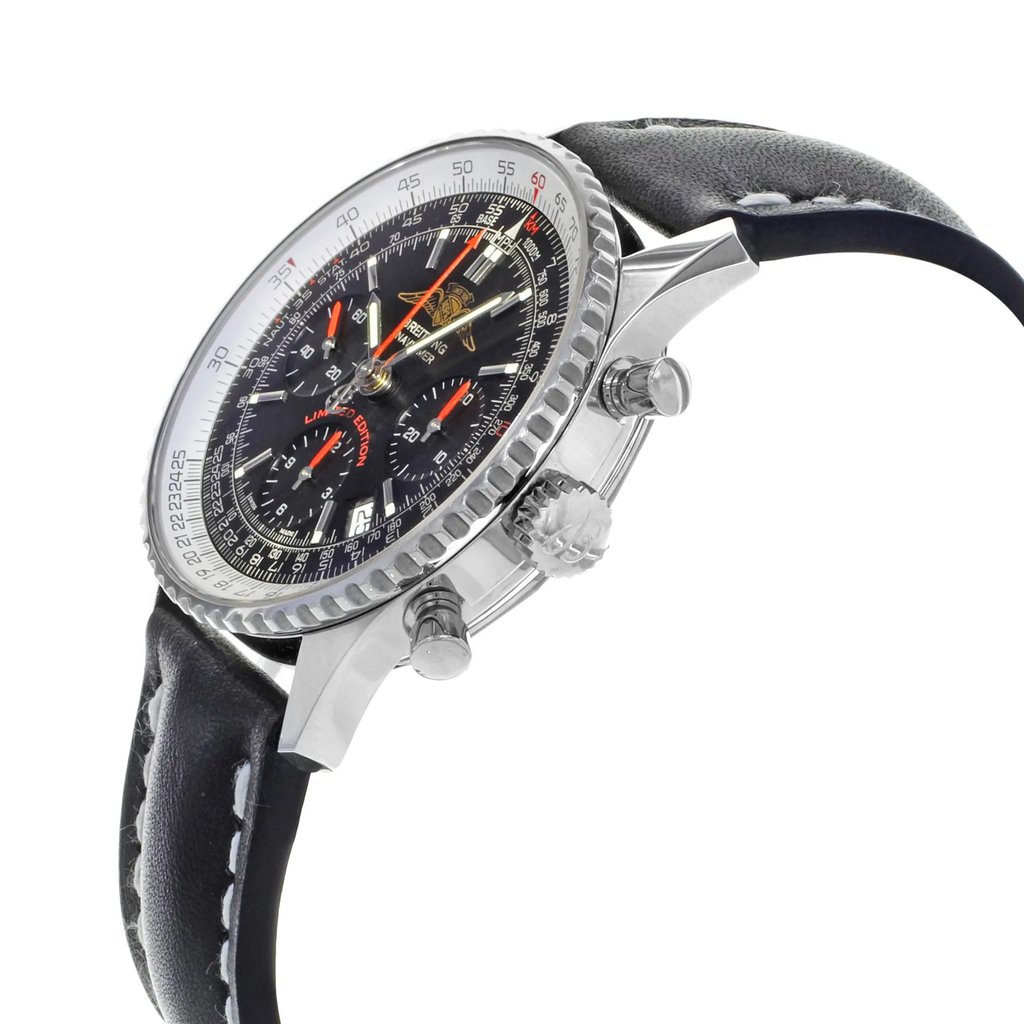 View Of Crown Facing Side Of Breitling A233222P/BD70-435X Stainless Steel Watch Display Model Condition