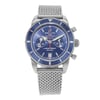 Front Full View Of Breitling A2337016/C856-154A Stainless Steel Watch Pre Owned Condition {Product Condition}