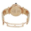 Back View Of Screwback Back Case And Open Yellow Gold Band Of Cartier Ref.1035.1 Watch Pre Owned Condition