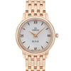 Up Close Front Facing Picture Of OMEGA 424.50.27.60.05.002 Rose Gold Watch Unworn Condition