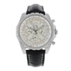 Front Full View Of Breitling A4436212/G573 Stainless Steel Watch Pre Owned Condition {Product Condition}