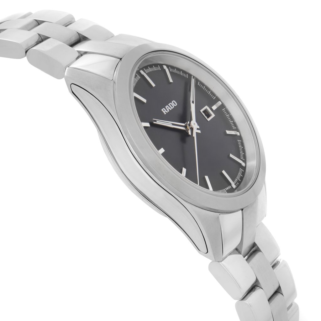 View Of Opposite Crown Facing Side Of Rado R32110153 Stainless Steel Watch Unworn Condition