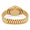 Back View Of Screwback Back Case And Closed Yellow Gold Band Of Rolex 69178 Watch Pre Owned Condition