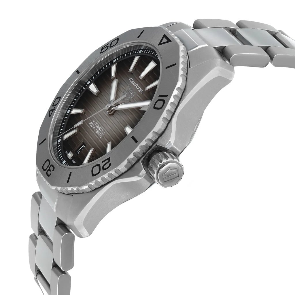 View Of Crown Facing Side Of TAG Heuer WBP2110.BA0627 Stainless Steel Watch Pre Owned Condition