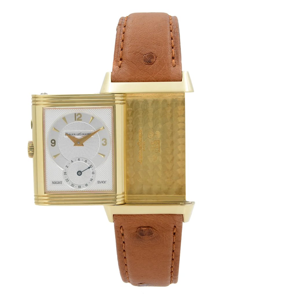 View Of Crown Facing Side Of Jaeger-LeCoultre 270.1.54 Gold 18kt Watch Pre Owned Condition