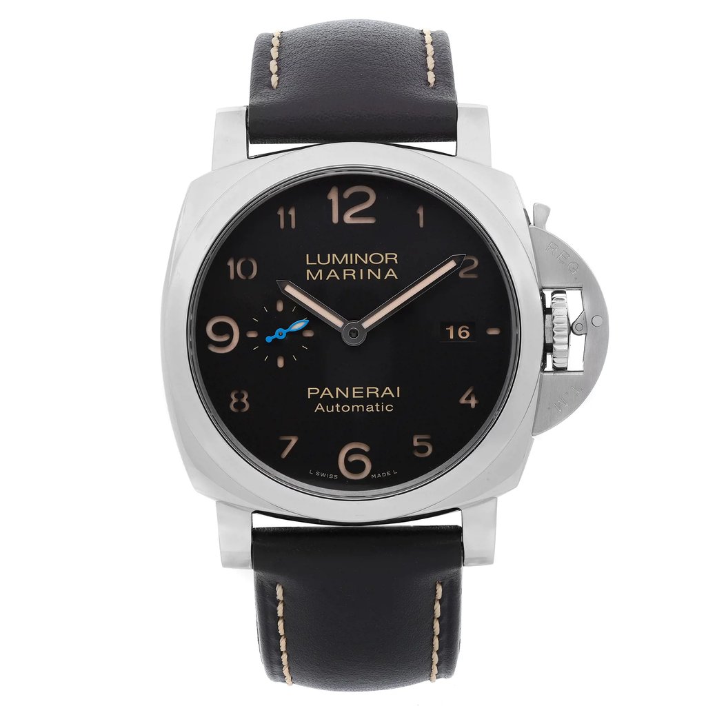 Front Full View Of Panerai PAM01359 Stainless Steel Watch Display Model Condition Excellent