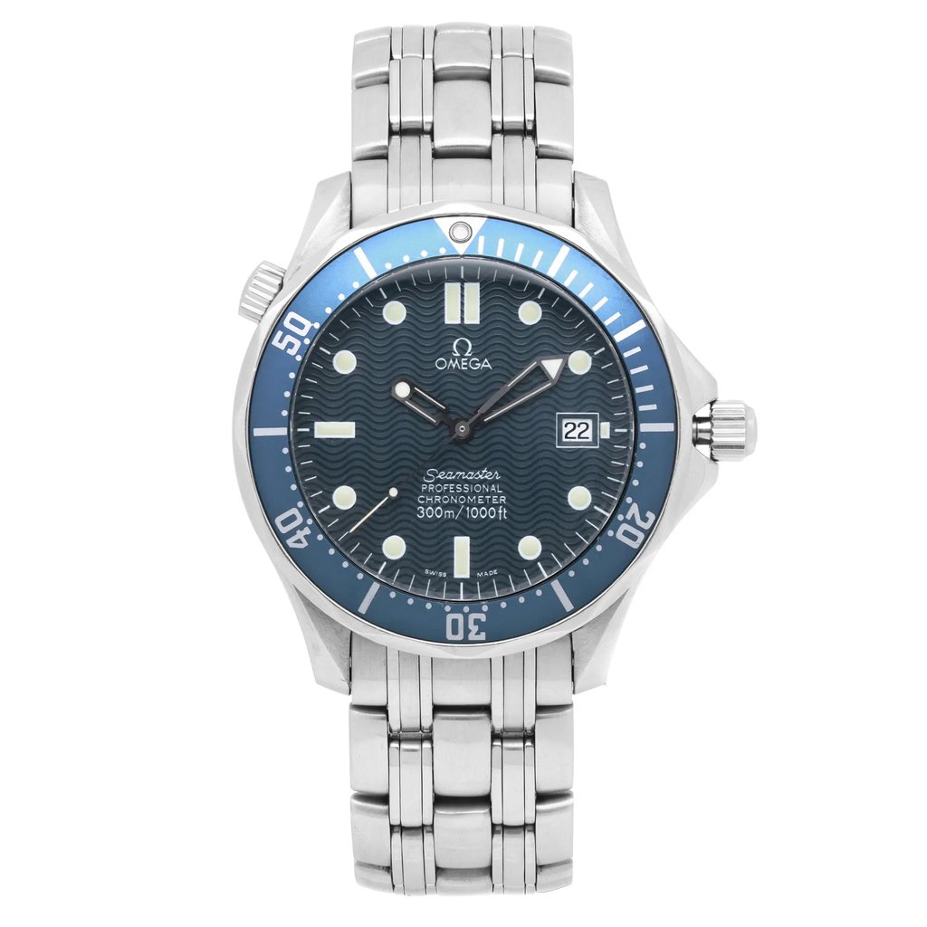 Front Full View Of OMEGA 2531.80.00 Stainless Steel Watch Pre Owned Condition Good