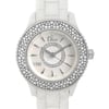 Up Close Front Facing Picture Of Dior CD1221E4C001 Ceramic,Stainless Steel Watch Pre Owned Condition