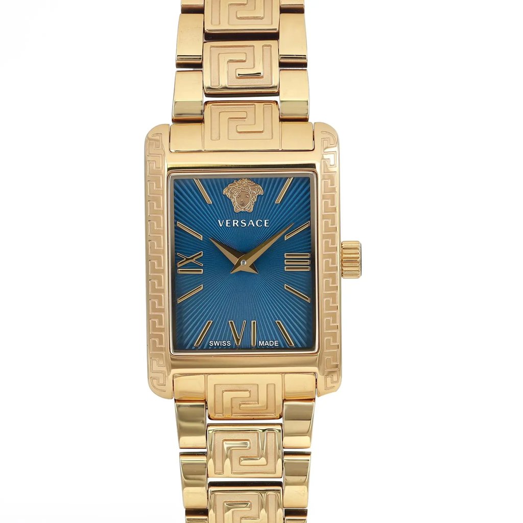 Front Full View Of Versace VE1C00318 Stainless Steel Watch Pre Owned Condition Good