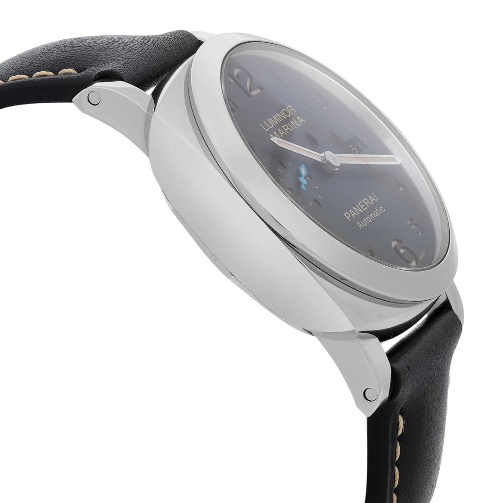 View Of Opposite Crown Facing Side Of Panerai PAM01359 Stainless Steel Watch Display Model Condition