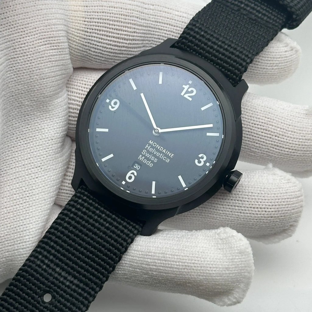 3rd image of Mondaine Mondaine Helvetica No1 Bold Wristwatch, NewWithDefects condition