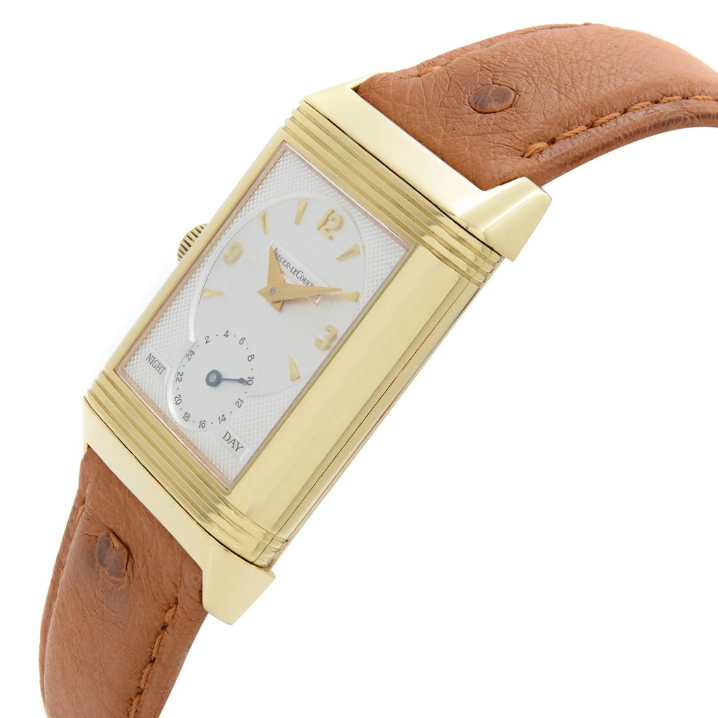 View Of Crown Facing Side Of Jaeger-LeCoultre 270.1.54 Gold 18kt Watch Pre Owned Condition