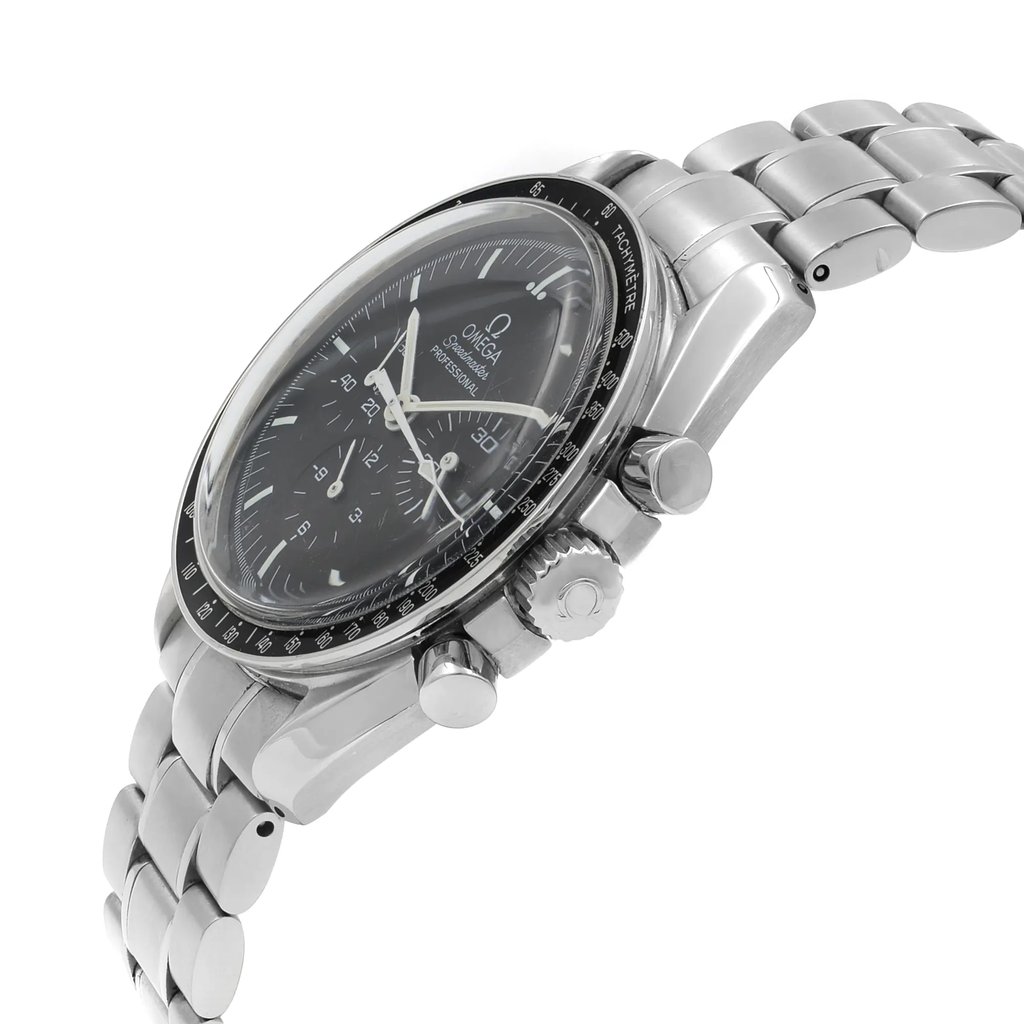 View Of Crown Facing Side Of OMEGA 311.30.42.30.01.005 Stainless Steel Watch Pre Owned Condition