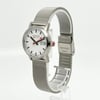 View Of Crown Facing Side Of Mondaine MSE.30210.SM Stainless Steel Watch Display Model Condition